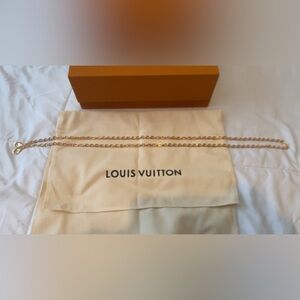 Louis Vuitton Gold Tone Felicie Chain Strap